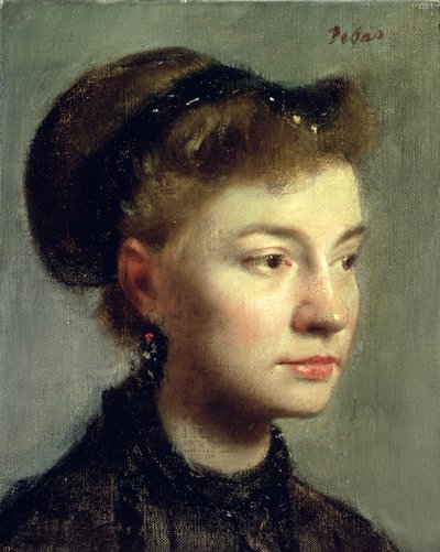 Ritratto di una giovane donna, 1867 da Edgar Degas